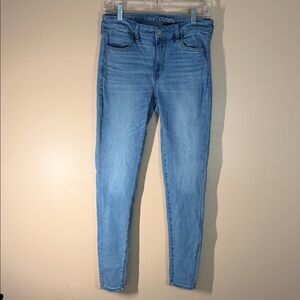 American Eagle Outfitters Light Wash High-Rise Skinny Jeans
